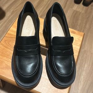 Schutz Viola Tractor lug sole loafers